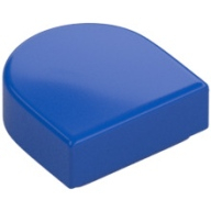 Lego destička 1x1 zakulacená hladká, modrá (6268862)